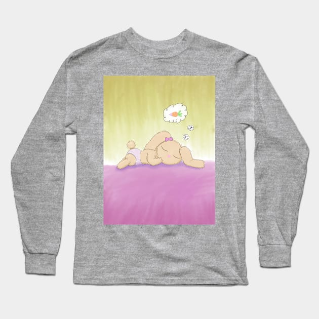 B. B. Bunny Sleeping Girl Long Sleeve T-Shirt by Myowu